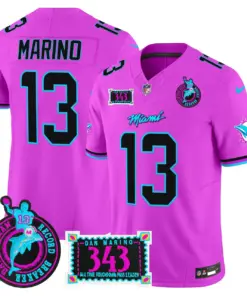 Tua Tagovailoa Miami Dolphins Nike Dan the Man Record Breaker Patch Vapor Limited Stitched Jersey - Black - Image 45