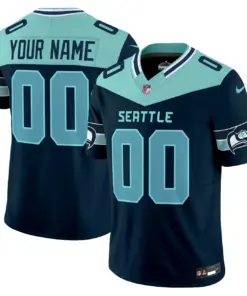 Seattle Seahawks Nike Vapor Custom Limited Stitched Jersey - Navy
