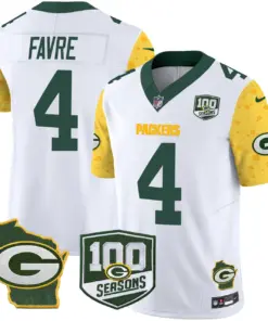 Green Bay Packers Nike Home 100th Season Patch Cheese Vapor Limited Stitched Jersey - Kelly Green - Image 13