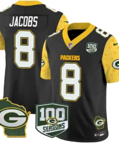 Green Bay Packers Nike Home 100th Season Patch Cheese Vapor Limited Stitched Jersey - Kelly Green - Image 16
