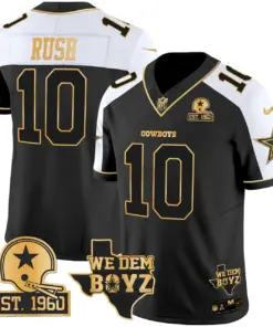 Micah Parsons Dallas Cowboys Nike Est. 1960 & We Dem Boyz Patch Gold Vapor Limited Stitched Jersey - Black - Image 5