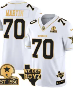 Micah Parsons Dallas Cowboys Nike Est. 1960 & We Dem Boyz Patch Gold Vapor Limited Stitched Jersey - Black - Image 28