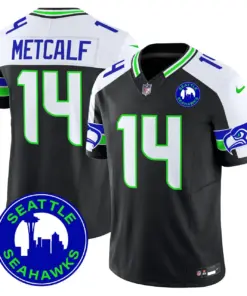 Seattle Seahawks Nike 2024 City Patch Vapor Limited Stitched Jersey - Anthracite - Image 4