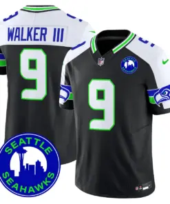 Seattle Seahawks Nike 2024 City Patch Vapor Limited Stitched Jersey - Anthracite - Image 6