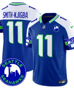 Seattle Seahawks Nike 2024 City Patch Vapor Limited Stitched Jersey - Anthracite - Image 8