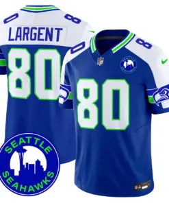 Seattle Seahawks Nike 2024 City Patch Vapor Limited Stitched Jersey - Anthracite - Image 12