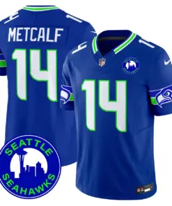 Seattle Seahawks Nike 2024 City Patch Vapor Limited Stitched Jersey - Anthracite - Image 18