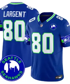 Seattle Seahawks Nike 2024 City Patch Vapor Limited Stitched Jersey - Anthracite - Image 19