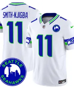 Seattle Seahawks Nike 2024 City Patch Vapor Limited Stitched Jersey - Anthracite - Image 22