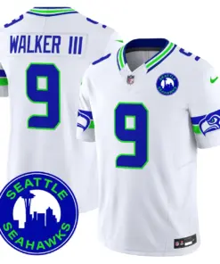 Seattle Seahawks Nike 2024 City Patch Vapor Limited Stitched Jersey - Anthracite - Image 27