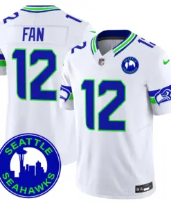 Seattle Seahawks Nike 2024 City Patch Vapor Limited Stitched Jersey - Anthracite - Image 28