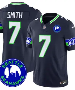 Seattle Seahawks Nike 2024 City Patch Vapor Limited Stitched Jersey - Anthracite - Image 31