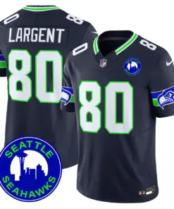 Seattle Seahawks Nike 2024 City Patch Vapor Limited Stitched Jersey - Anthracite - Image 33