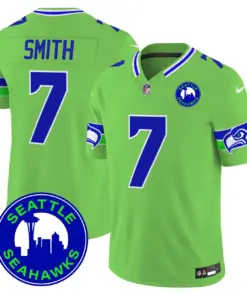 Seattle Seahawks Nike 2024 City Patch Vapor Limited Stitched Jersey - Anthracite - Image 38