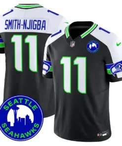 Seattle Seahawks Nike 2024 City Patch Vapor Limited Stitched Jersey - Anthracite