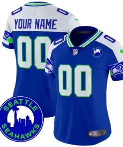 Seattle Seahawks Nike 2024 City Patch Vapor Custom Limited Stitched Jersey - Anthracite - Image 8