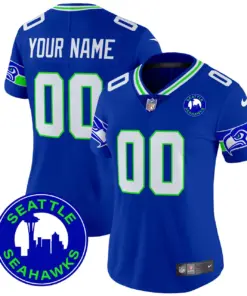 Seattle Seahawks Nike 2024 City Patch Vapor Custom Limited Stitched Jersey - Anthracite - Image 9