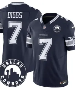 Dallas Cowboys Nike City Patch Vapor Limited Stitched Jersey - Navy - Image 4