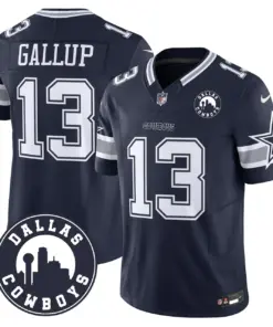 Dallas Cowboys Nike City Patch Vapor Limited Stitched Jersey - Navy - Image 6