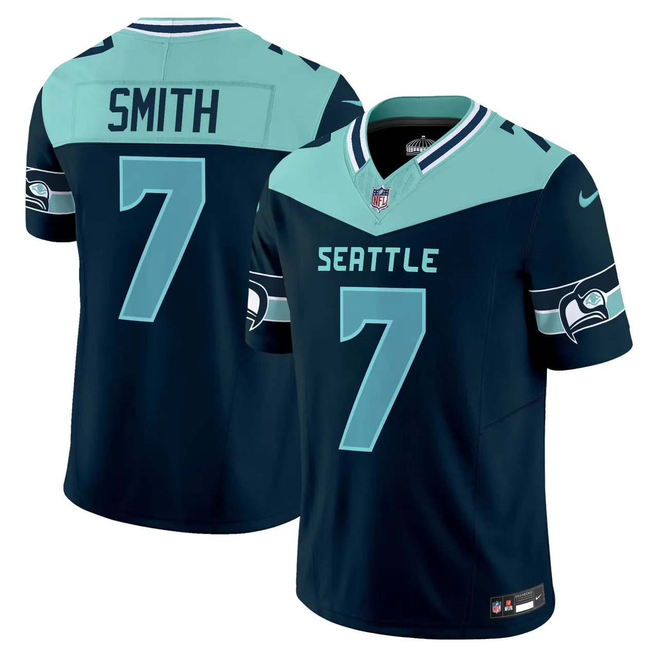 Seattle Seahawks Nike Vapor Limited Stitched Jersey - Navy - Image 3