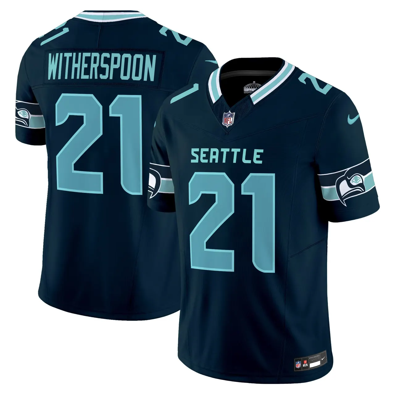 Seattle Seahawks Nike Vapor Limited Stitched Jersey - Navy - Image 9