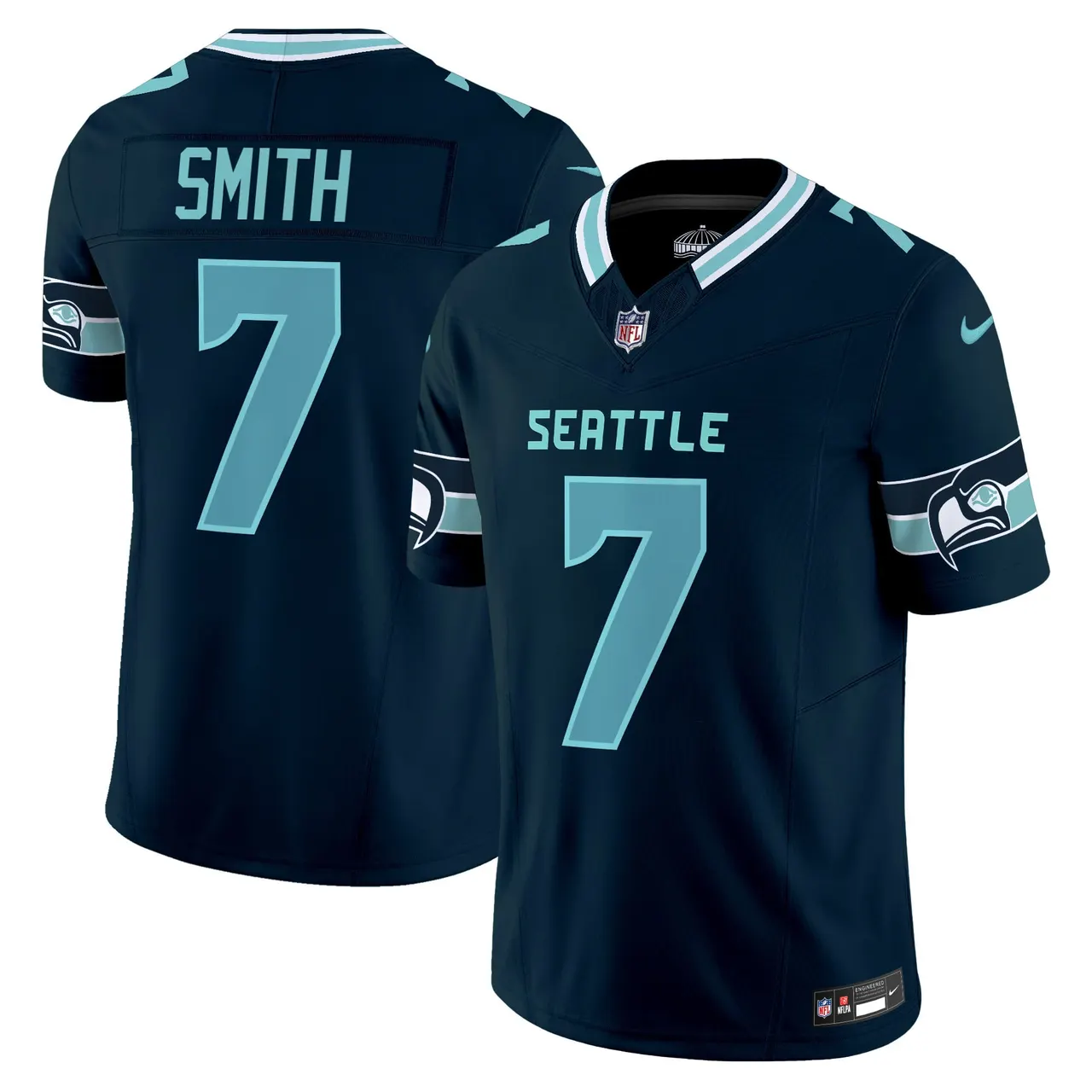 Seattle Seahawks Nike Vapor Limited Stitched Jersey - Navy - Image 10