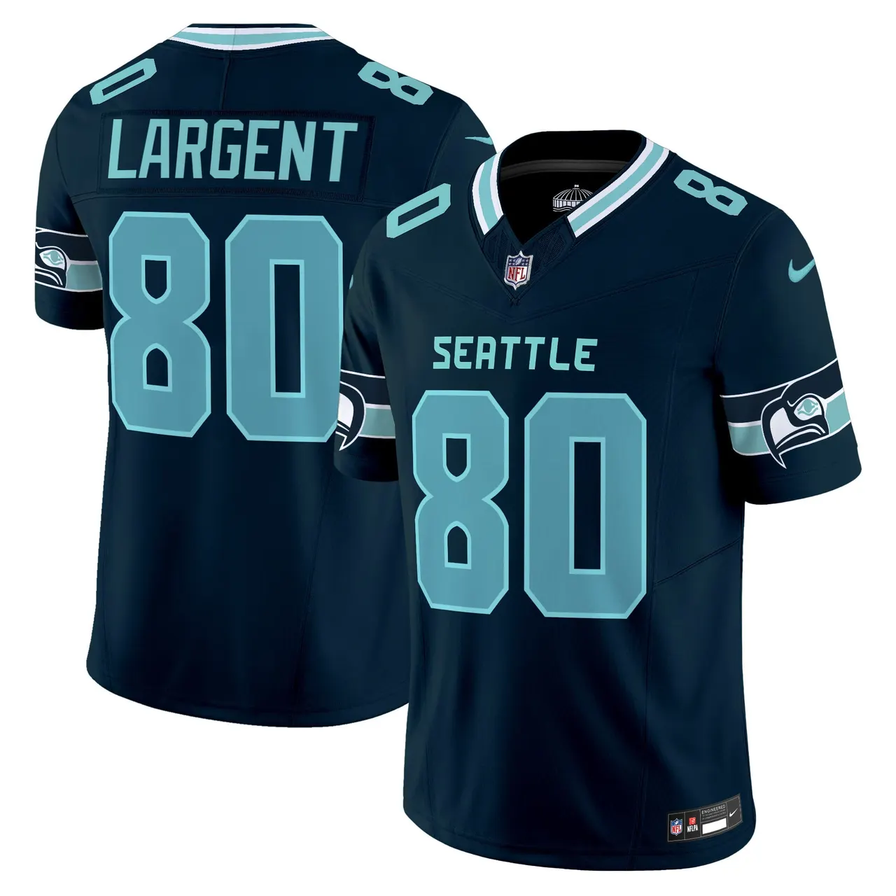 Seattle Seahawks Nike Vapor Limited Stitched Jersey - Navy - Image 13