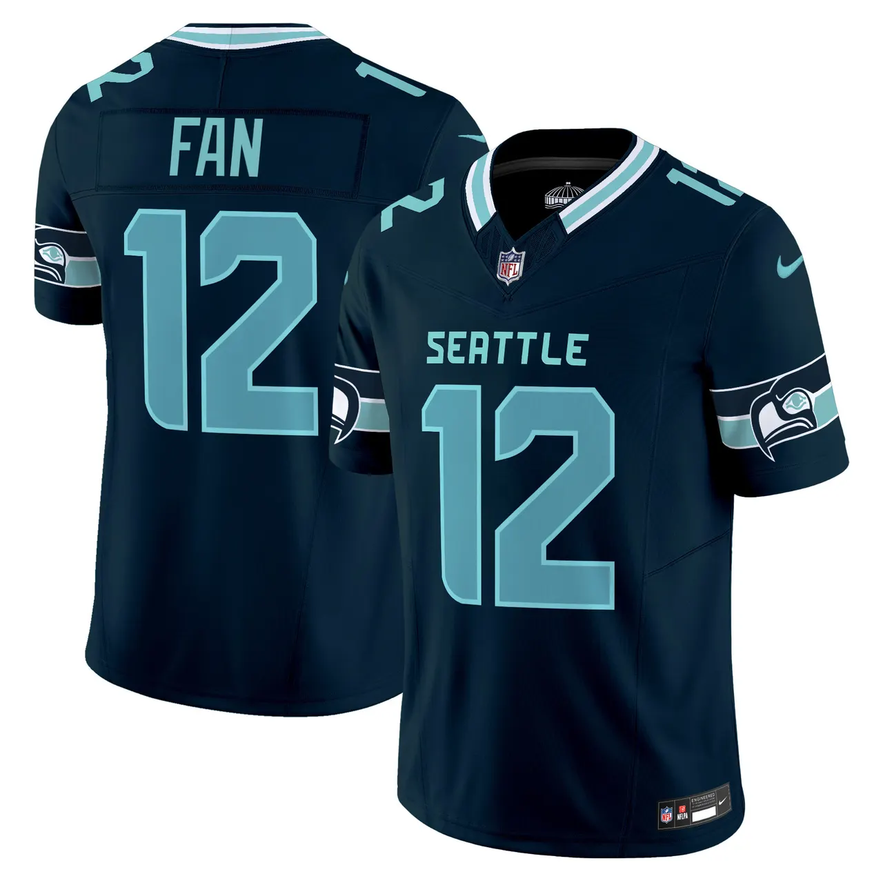 Seattle Seahawks Nike Vapor Limited Stitched Jersey - Navy - Image 14