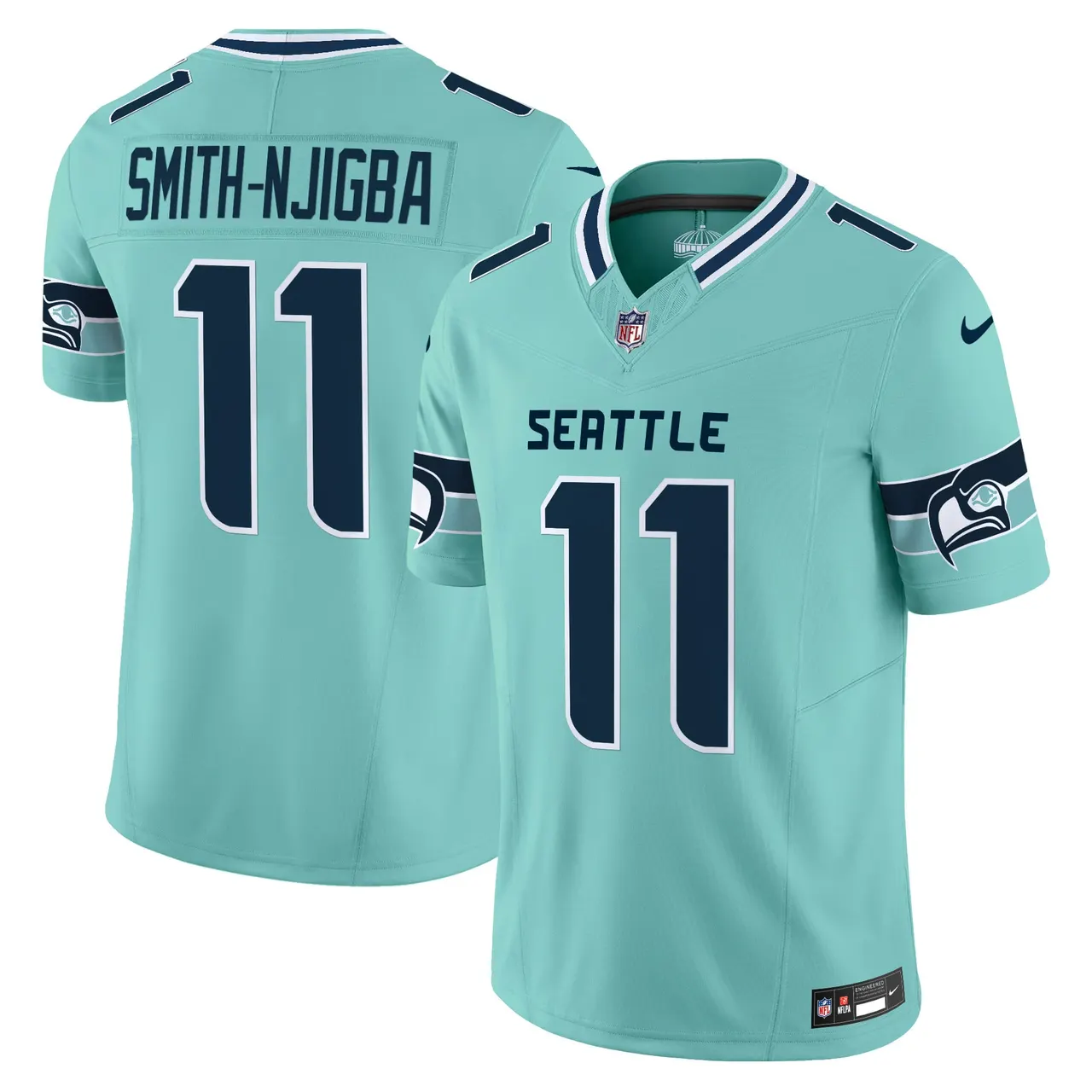Seattle Seahawks Nike Vapor Limited Stitched Jersey - Navy - Image 15