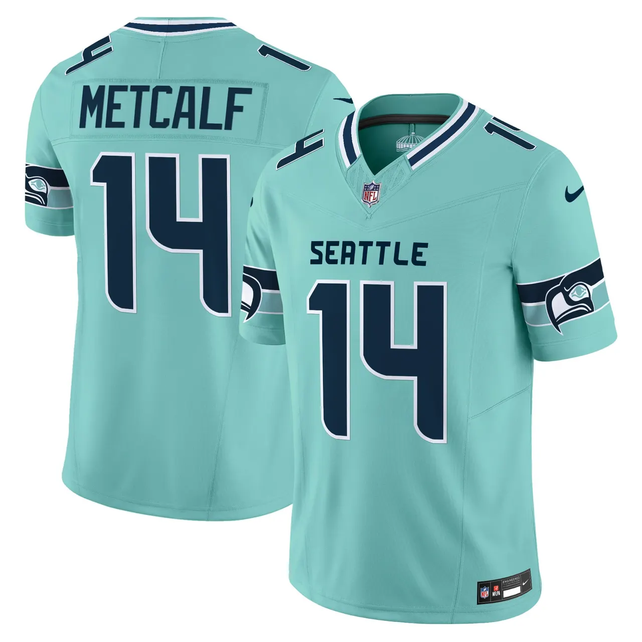 Seattle Seahawks Nike Vapor Limited Stitched Jersey - Navy - Image 18