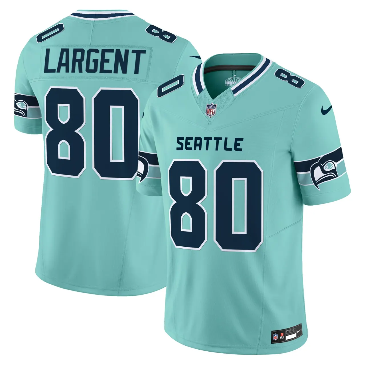Seattle Seahawks Nike Vapor Limited Stitched Jersey - Navy - Image 20