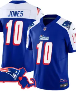 New England Patriots Nike Massachusetts Patch Vapor Stitched Jersey - Navy - Image 9