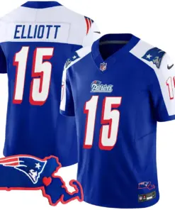 New England Patriots Nike Massachusetts Patch Vapor Stitched Jersey - Navy - Image 11