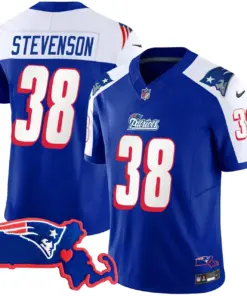 New England Patriots Nike Massachusetts Patch Vapor Stitched Jersey - Navy - Image 13