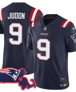 New England Patriots Nike Massachusetts Patch Vapor Stitched Jersey - Navy - Image 17
