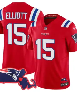 New England Patriots Nike Massachusetts Patch Vapor Stitched Jersey - Navy - Image 25