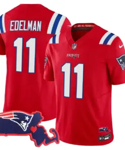 New England Patriots Nike Massachusetts Patch Vapor Stitched Jersey - Navy - Image 28