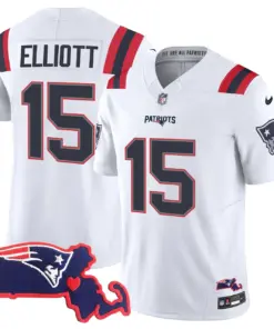 New England Patriots Nike Massachusetts Patch Vapor Stitched Jersey - Navy - Image 32