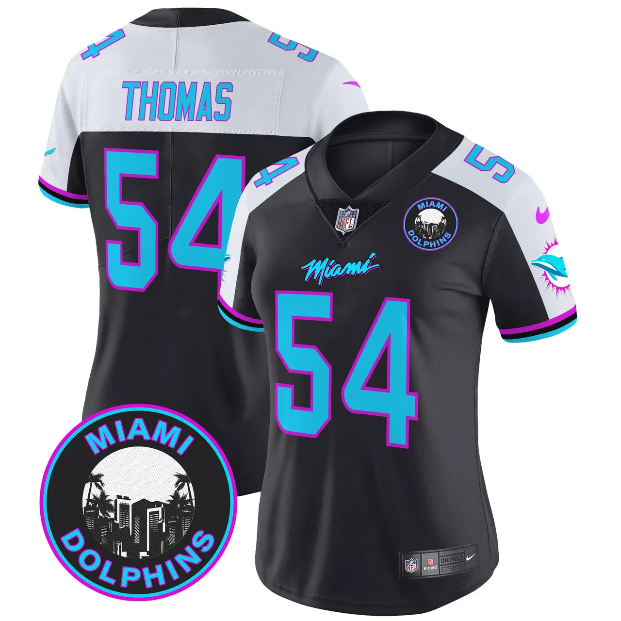 Tua Tagovailoa Miami Dolphins Nike Women's Vice Vapor Limited Stitched Jersey V3 - Black - Image 6