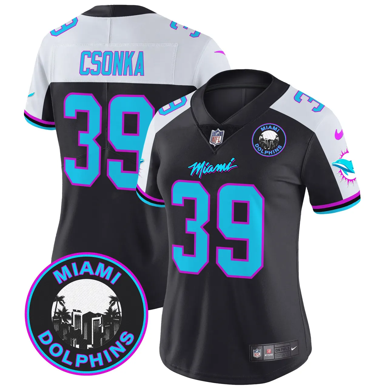 Tua Tagovailoa Miami Dolphins Nike Women's Vice Vapor Limited Stitched Jersey V3 - Black - Image 7
