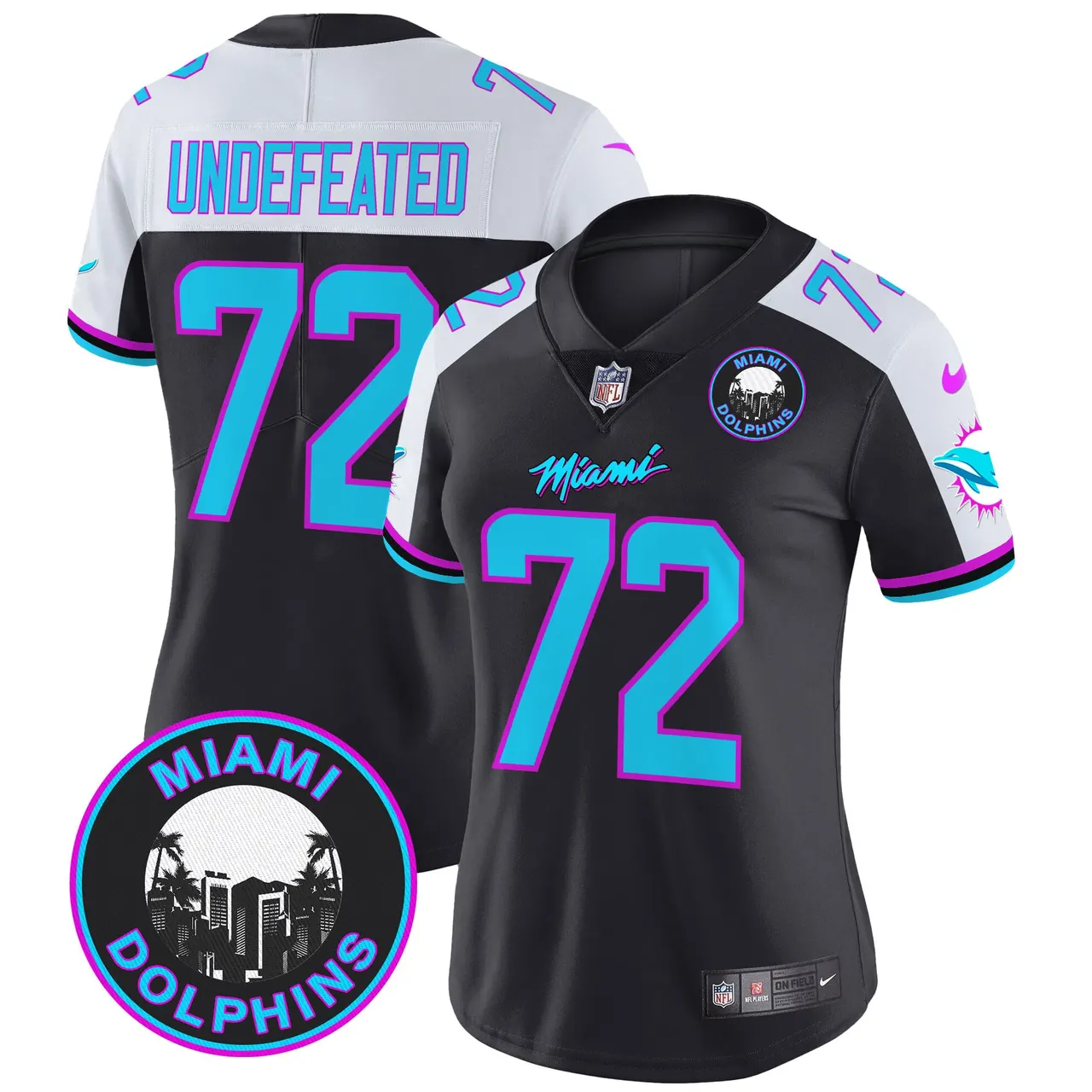 Tua Tagovailoa Miami Dolphins Nike Women's Vice Vapor Limited Stitched Jersey V3 - Black - Image 8