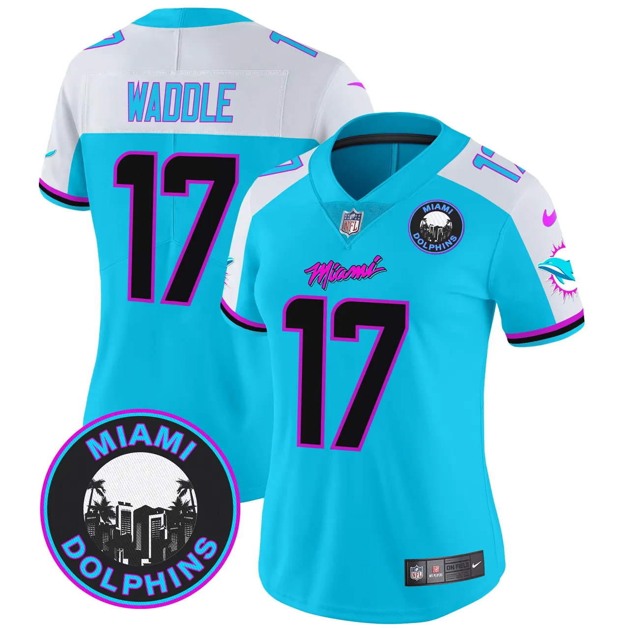 Tua Tagovailoa Miami Dolphins Nike Women's Vice Vapor Limited Stitched Jersey V3 - Black - Image 10
