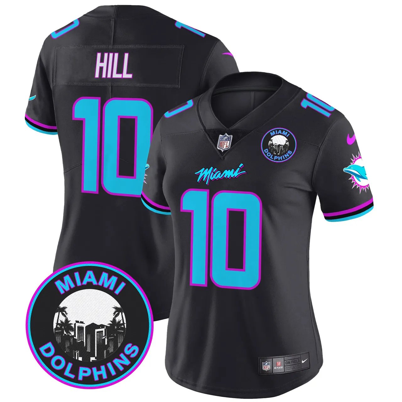 Tua Tagovailoa Miami Dolphins Nike Women's Vice Vapor Limited Stitched Jersey V3 - Black - Image 35
