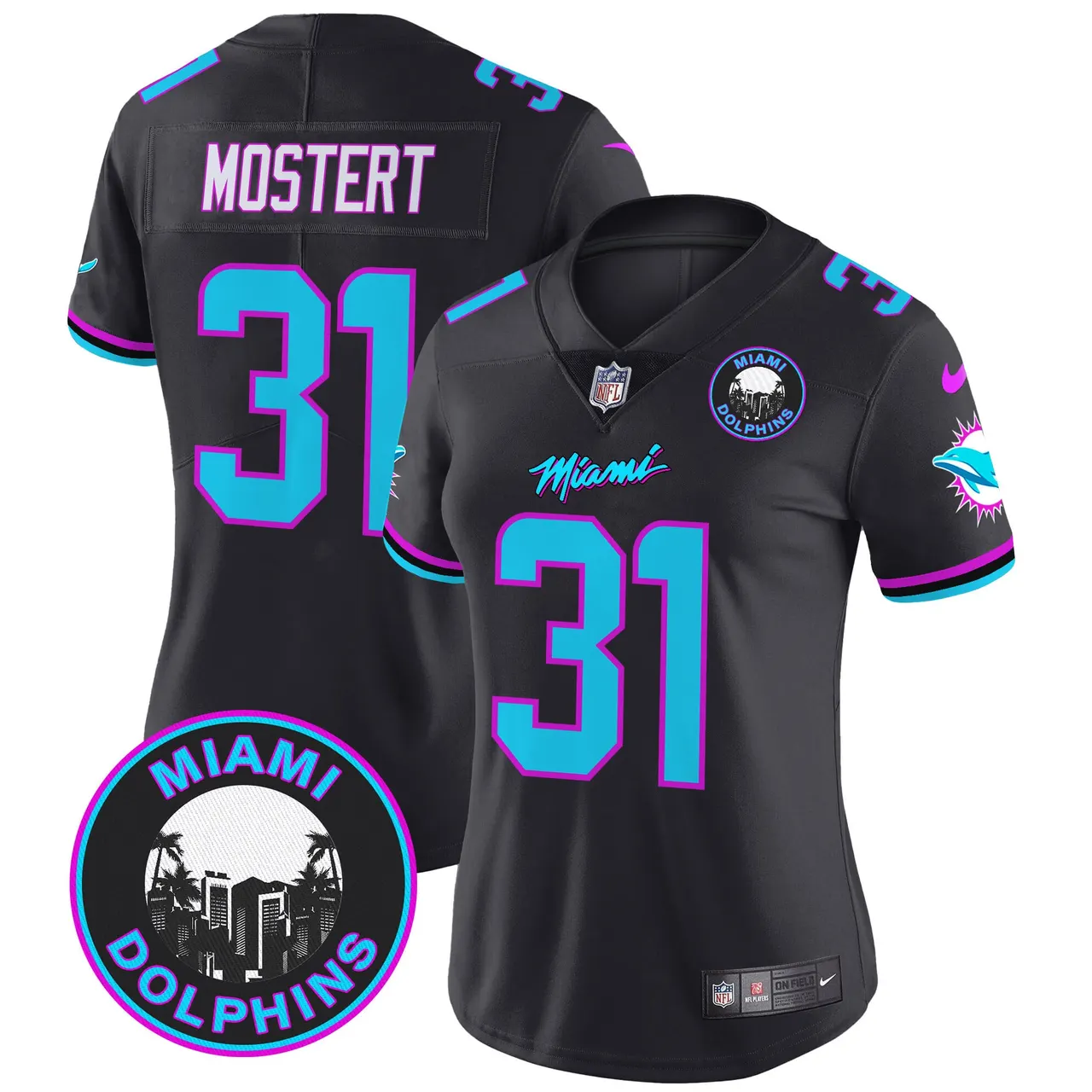 Tua Tagovailoa Miami Dolphins Nike Women's Vice Vapor Limited Stitched Jersey V3 - Black - Image 36