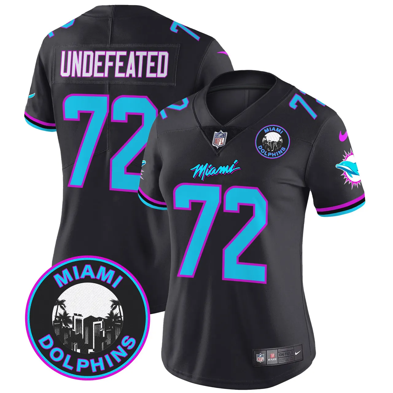 Tua Tagovailoa Miami Dolphins Nike Women's Vice Vapor Limited Stitched Jersey V3 - Black - Image 40