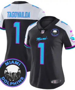 Tua Tagovailoa Miami Dolphins Nike Women's Vice Vapor Limited Stitched Jersey V3 - Black