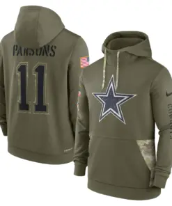 Dallas Cowboys Nike 2022 Salute to Service Player Therma Performance Pullover Hoodie - Olive