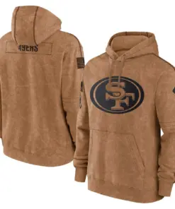 San Francisco 49ers Nike 2023 Salute to Service Pullover Hoodie - Brown