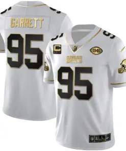Alternative view of Cleveland Browns Nike Split Vapor Limited Stitched Jersey - White
