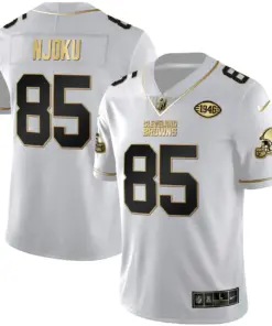 Cleveland Browns Nike Split Vapor Limited Stitched Jersey - White - Image 6